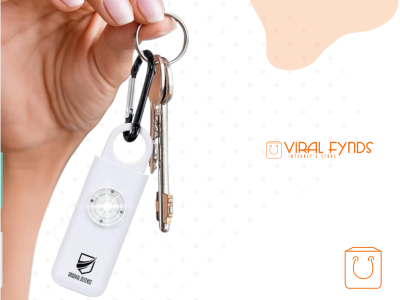 Loud Self Defense Alarm Keychain with LED