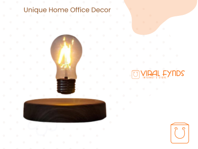 Wood Magnetic Floating LED Bulb Lamp